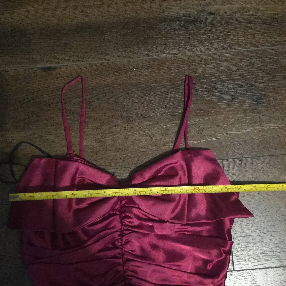 Stunning Magenta Satin Bow Dress - Picture 13 of 16